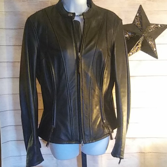 SOLD-Harley Davidson Leather Coat - Picture 3 of 15